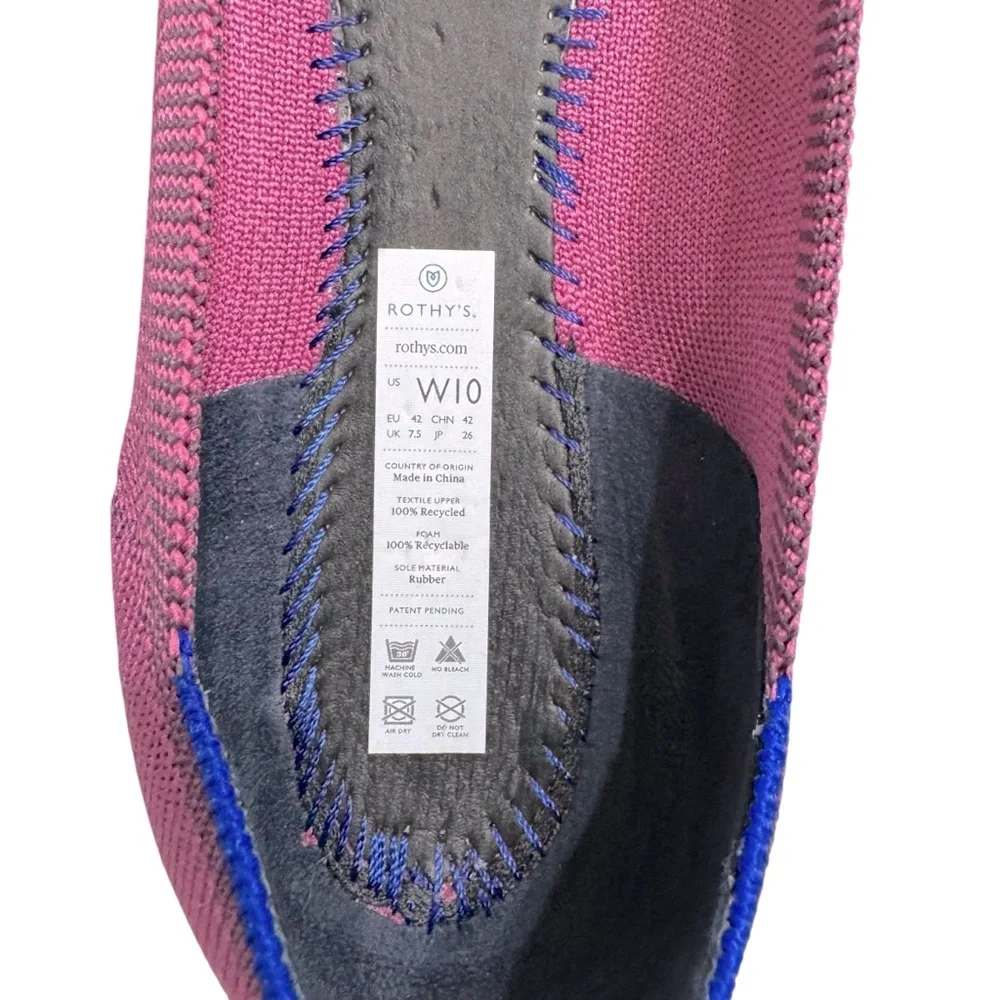 Rothy’s Flats‎ around Almond Toe Berry Purple Womens 10 Loafers Closed Toe Shoe